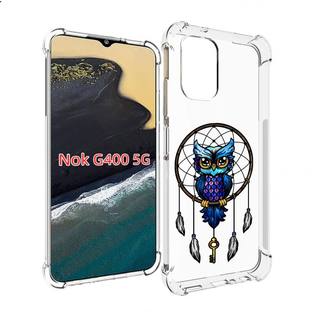 

Чехол MyPads умная-фиолетовая-сова для Nokia G400 5G, Прозрачный, Tocco