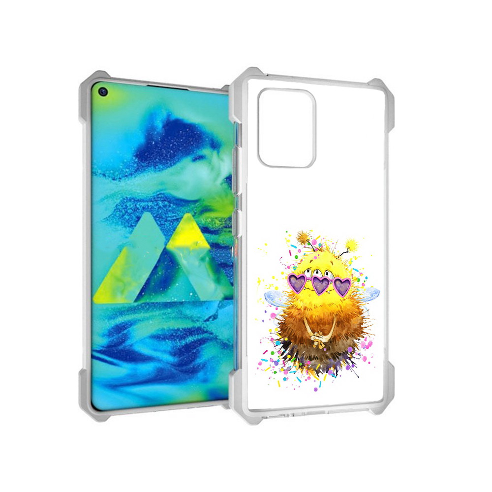 

Чехол MyPads Tocco для Samsung Galaxy S10 Lite Пушитый шмель (PT143840.502.143), Прозрачный, Tocco