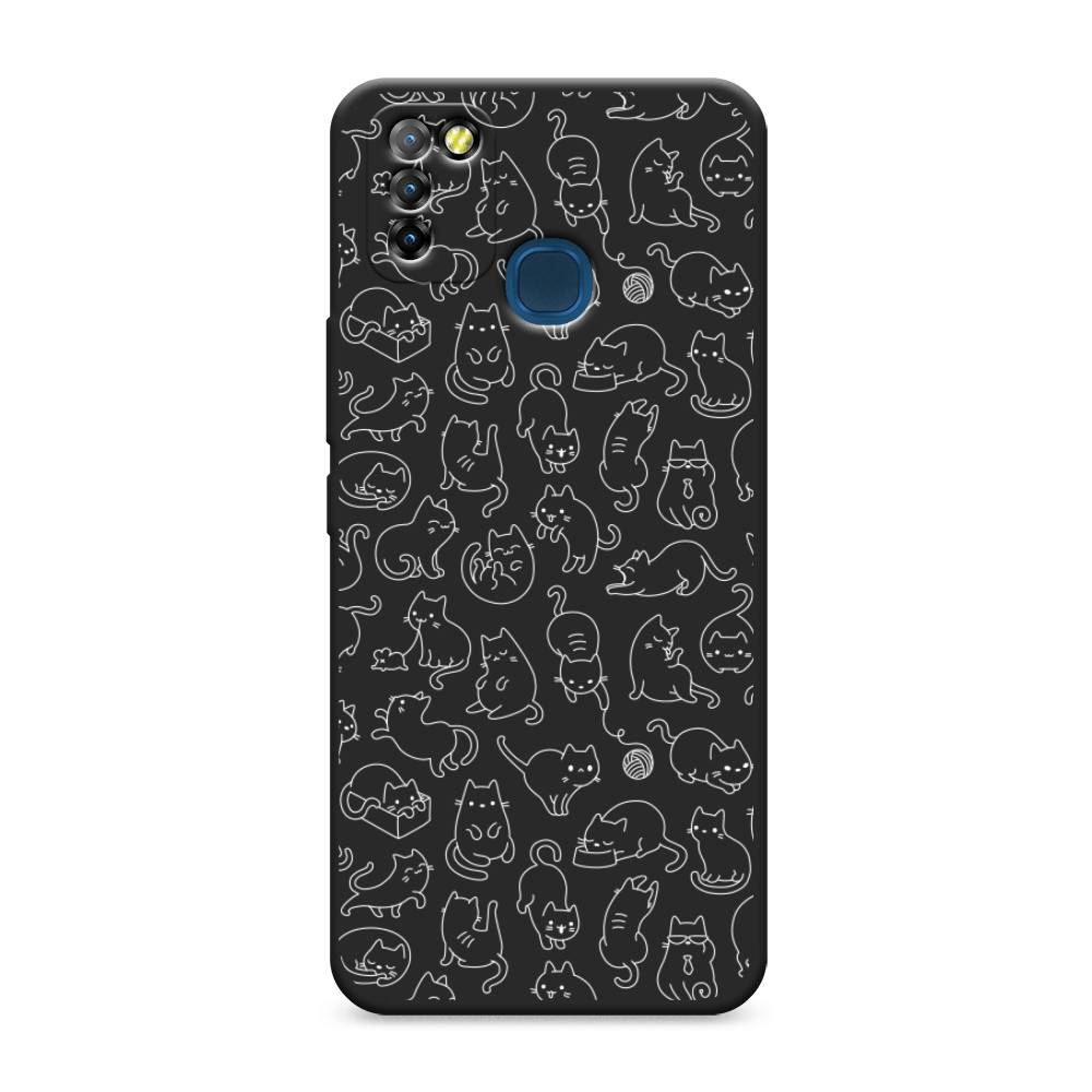 

Чехол Awog на Infinix HOT 10 Lite "Шкодливые котики", Разноцветный, 3100352-1