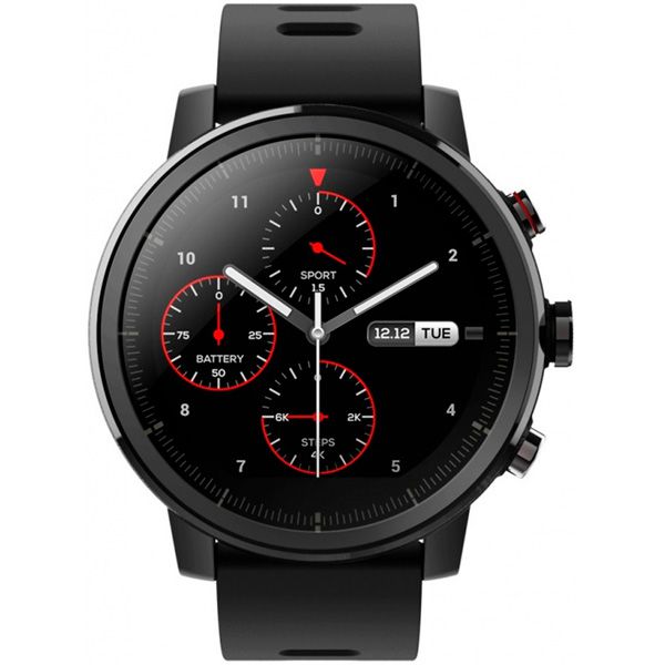 фото Смарт-часы amazfit stratos, 1.34", черный / черный