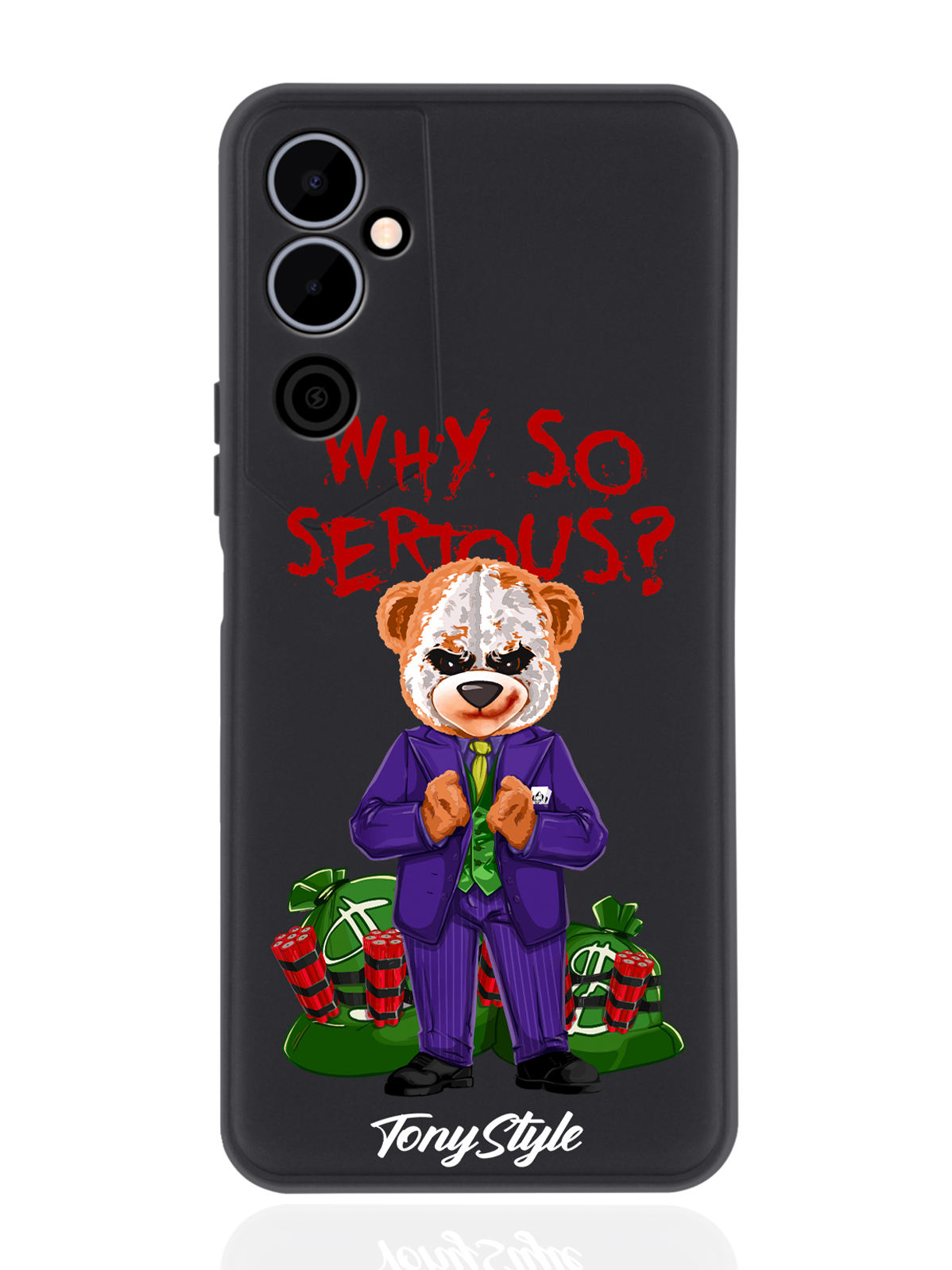 Чехол Tony Style для Tecno Pova Neo 2 Tony Style Why so serious черный