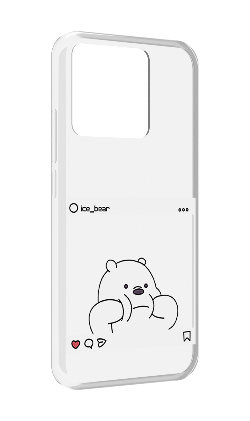 

Чехол MyPads Tocco для Xiaomi Redmi 10A ледяной-медведь, Прозрачный, Tocco