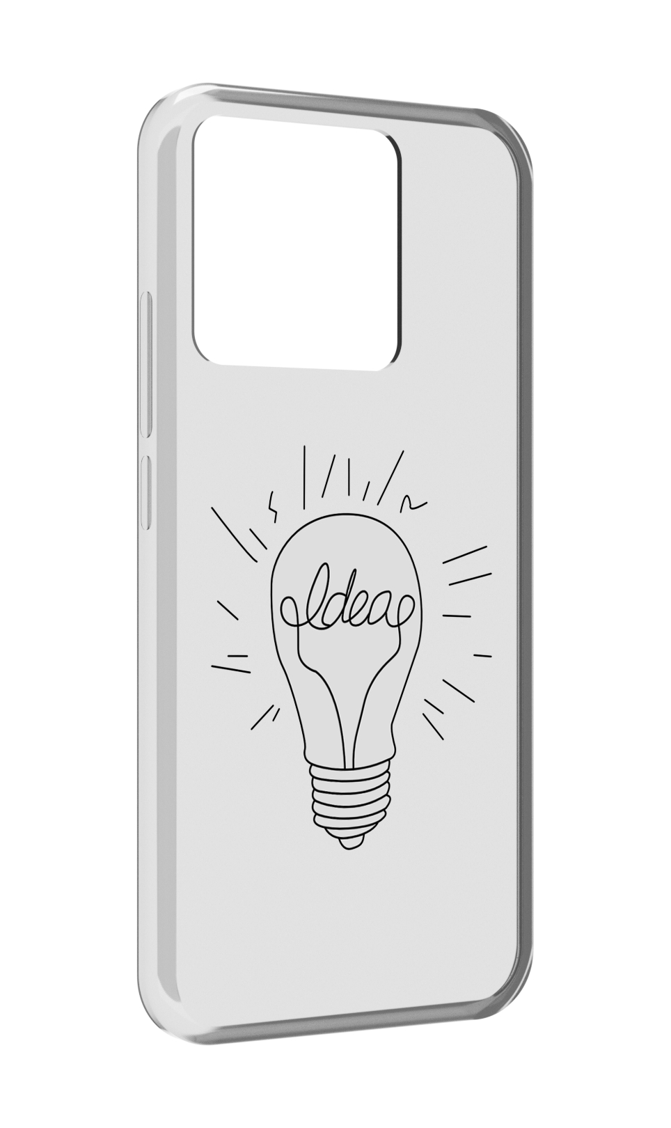 

Чехол MyPads Tocco для Xiaomi Redmi 10A лампочка-с-идеей, Прозрачный, Tocco