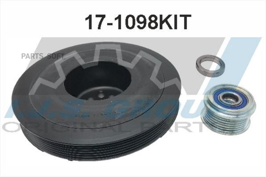 17-1098kit шкив Коленвала Audi A4/A6/A8, Vw Touareg 2.7/3.0tdi 03> IJS арт. 171098KIT