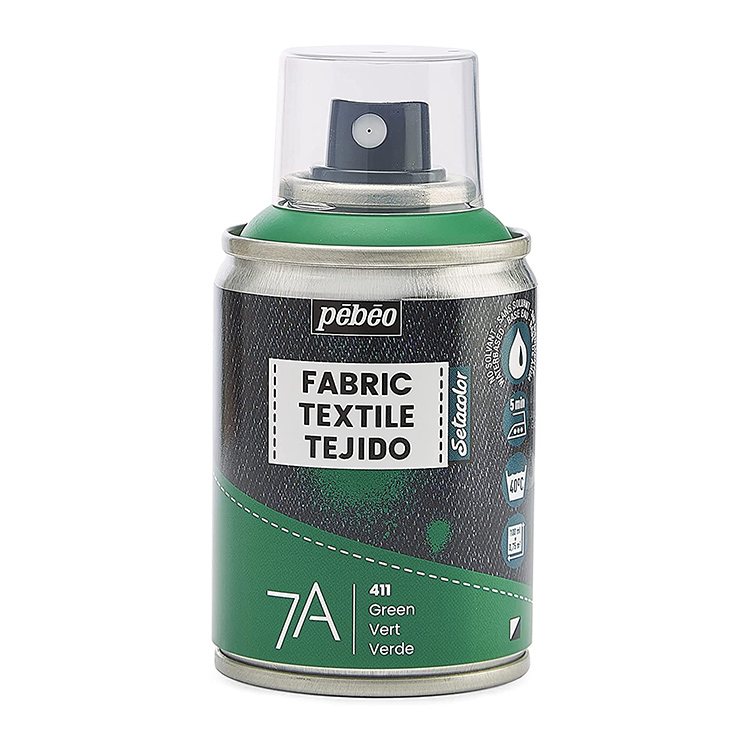 

Краска для текстиля Pebeo 7А Spray аэрозоль, цвет: зеленый, 100 мл