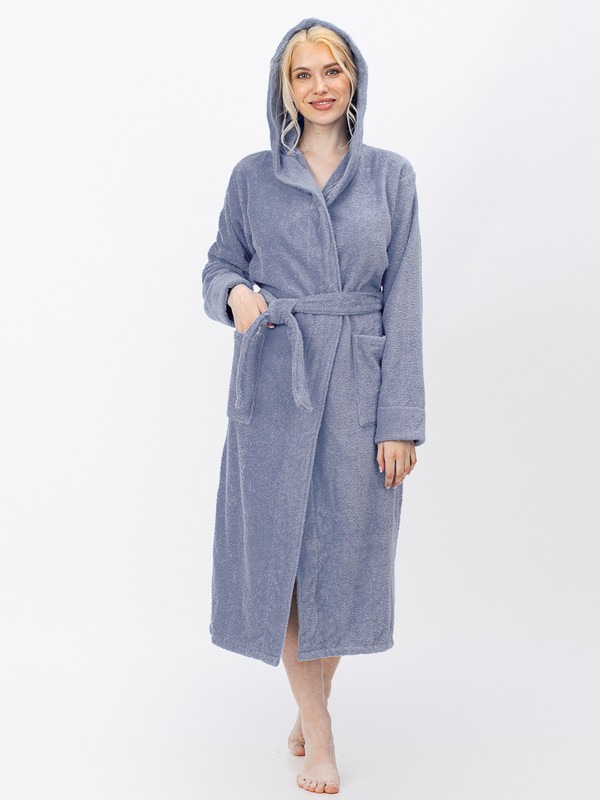 фото Халат женский bio-textiles hmw/ бирюзовый 56-58 ru