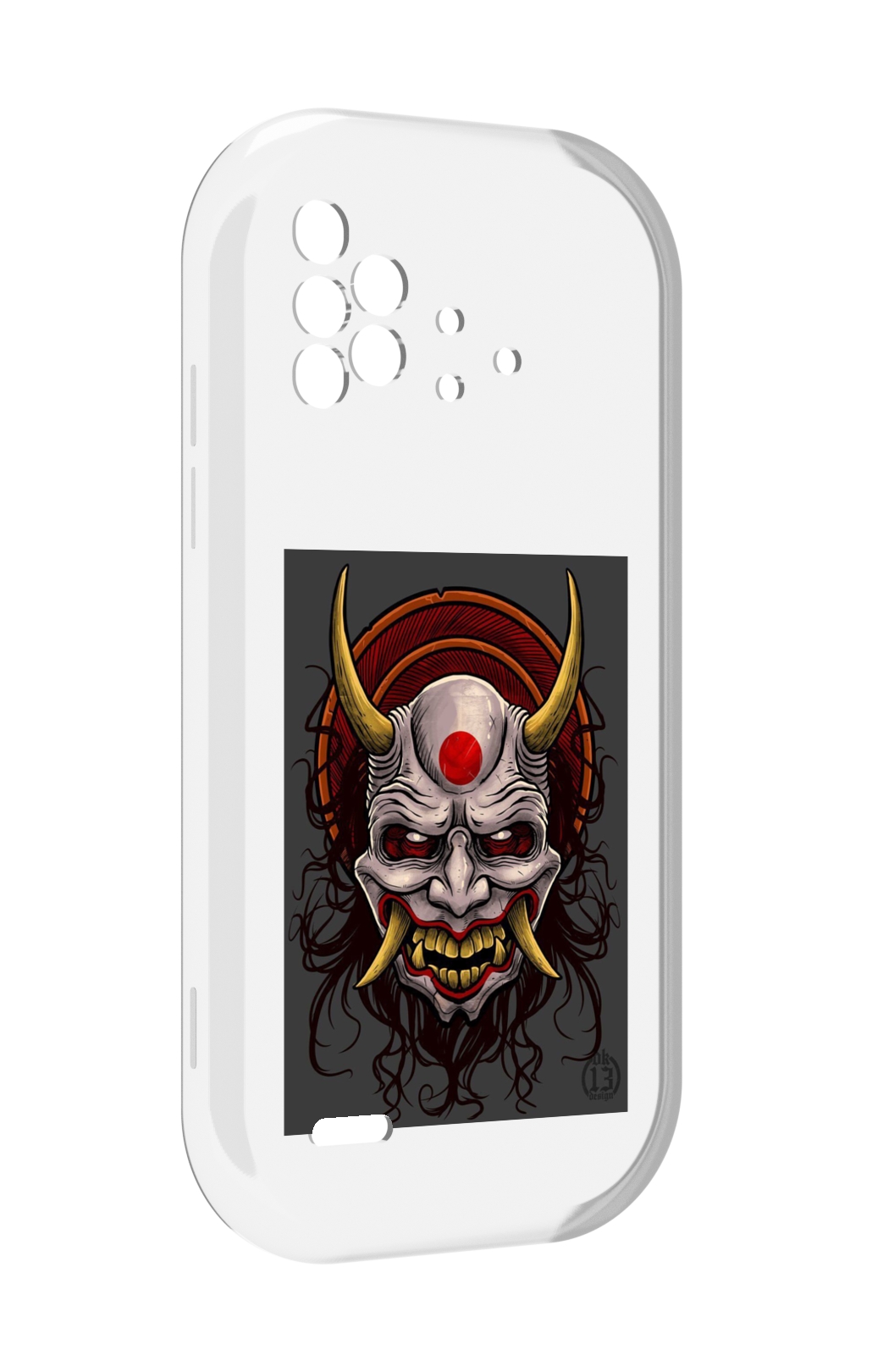 

Чехол MyPads маска с клыками и рогами для UMIDIGI Bison X10 / X10 Pro, Прозрачный, Tocco