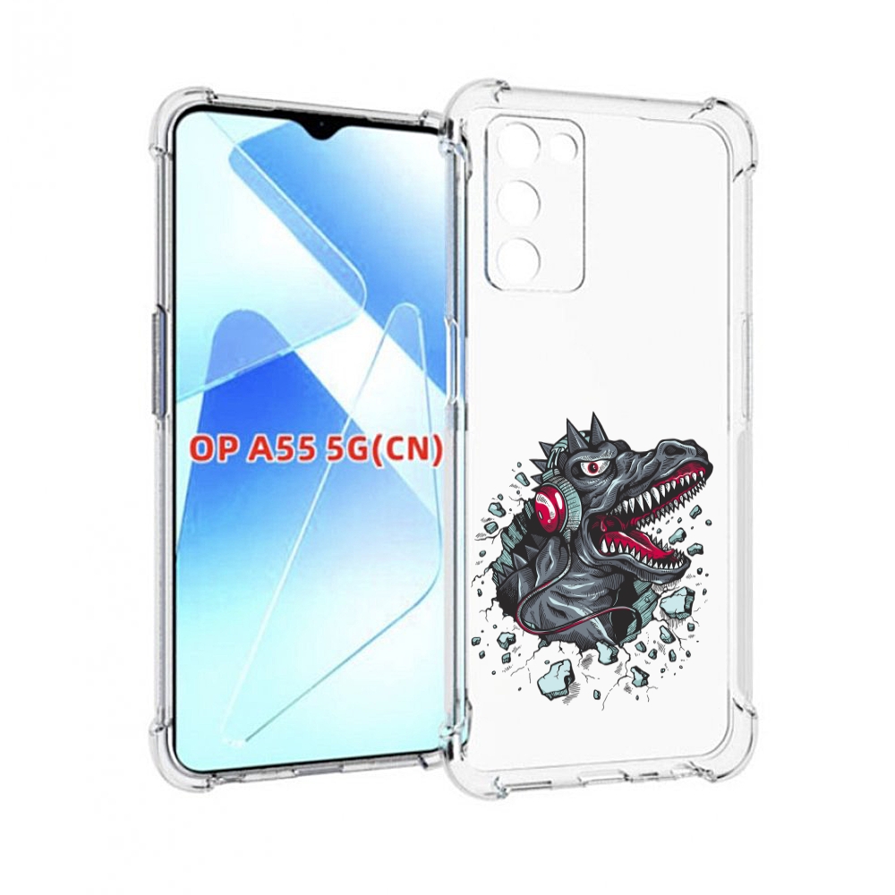 

Чехол MyPads Нарисованный динозавр в наушниках для Infinix Zero X Neo, Прозрачный, Tocco