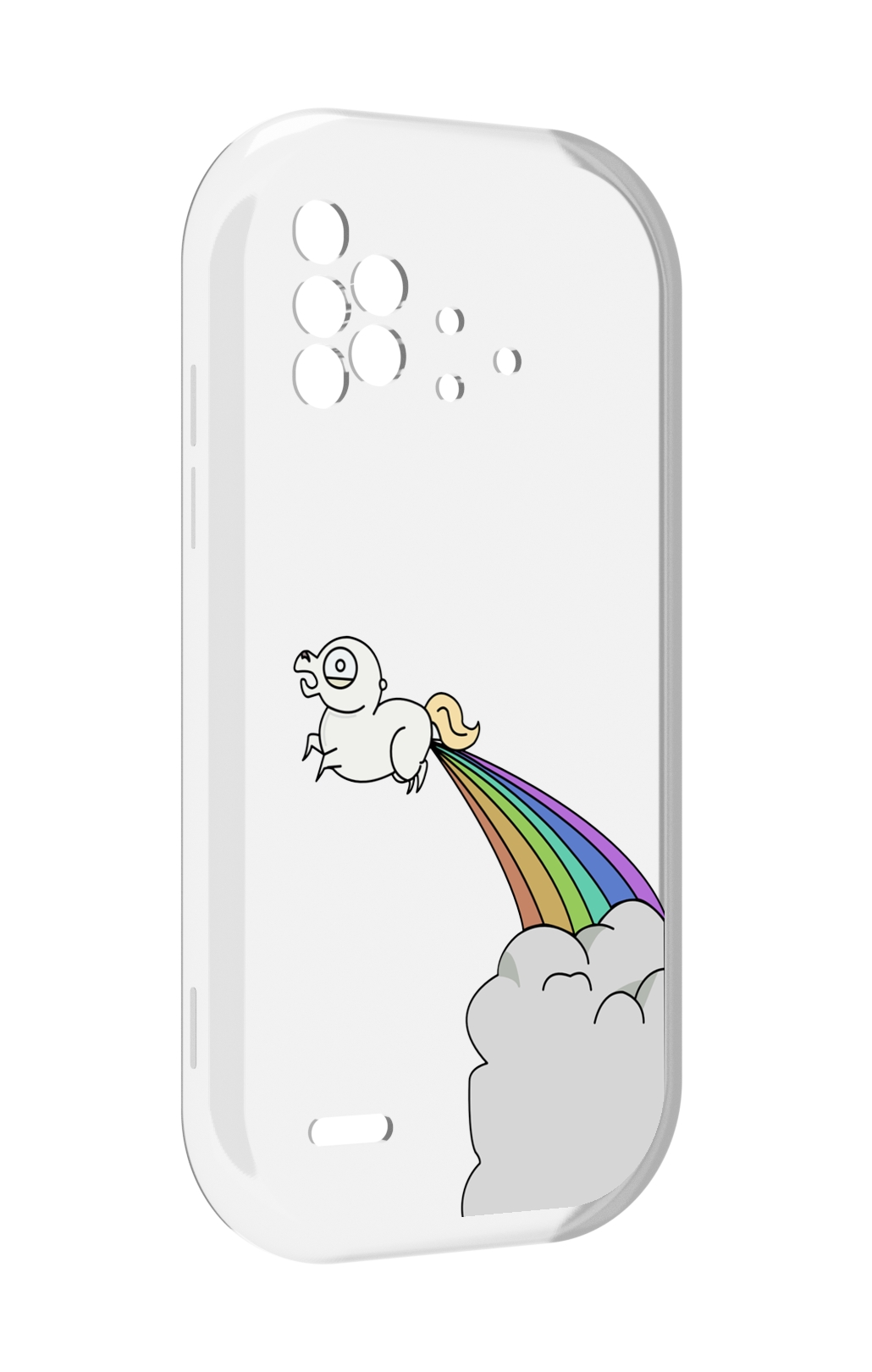 

Чехол MyPads летающее-пони детский для UMIDIGI Bison X10 / X10 Pro, Прозрачный, Tocco