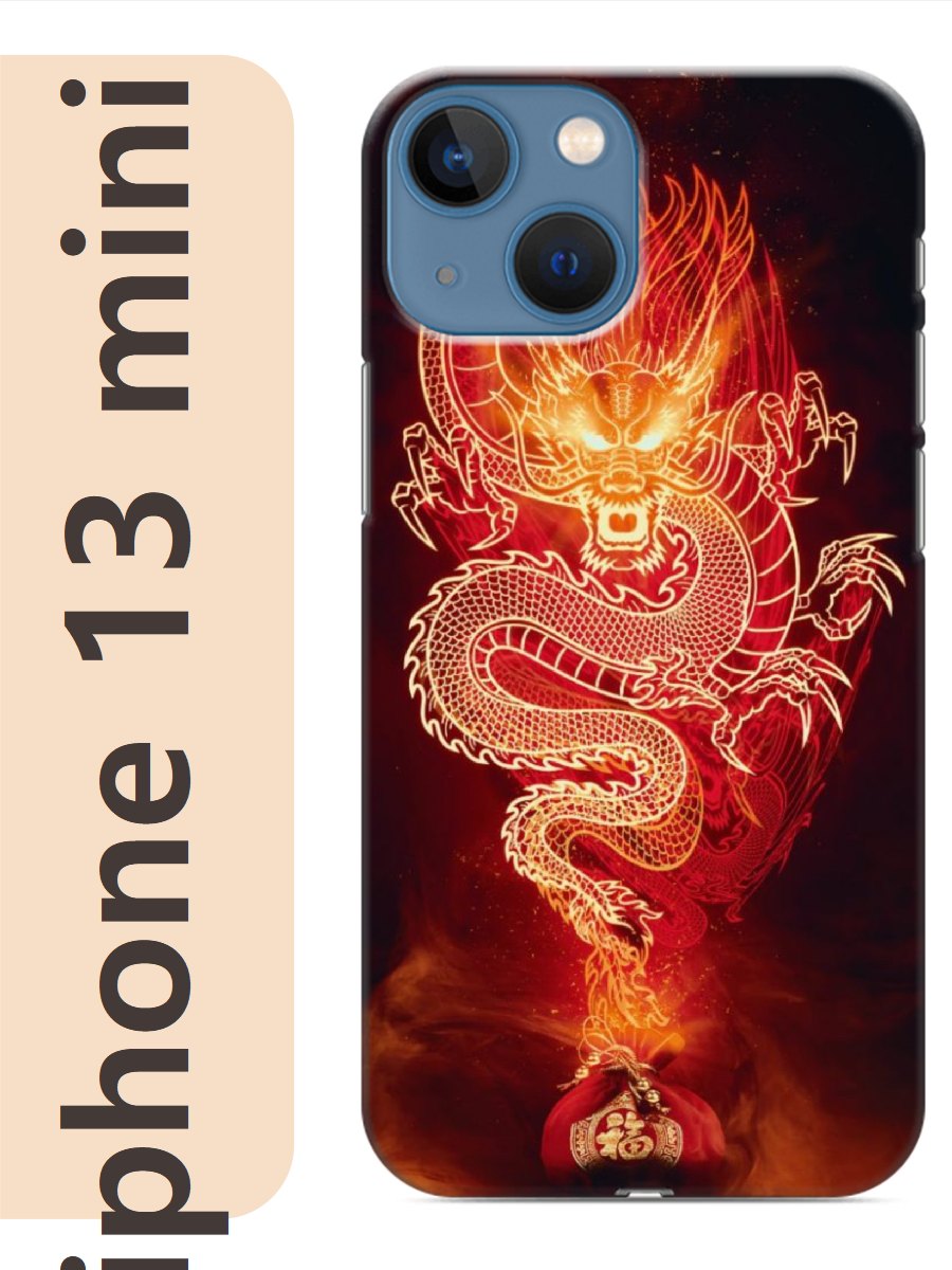 

Чехол на Apple Iphone 13 mini дракон 457, Прозрачный, Iphm13rzne