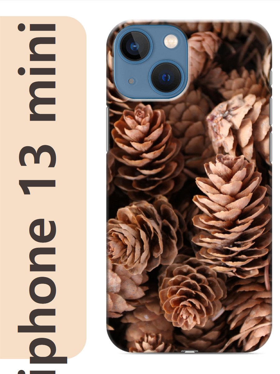 

Чехол на Apple Iphone 13 mini шишки 452, Прозрачный, Iphm13newy