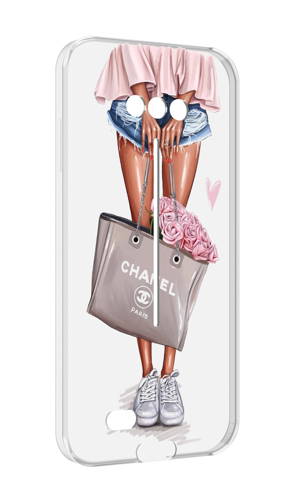 

Чехол MyPads Девушка-с-сумкой женский для Doogee S41/S41 Pro противоударный, Tocco