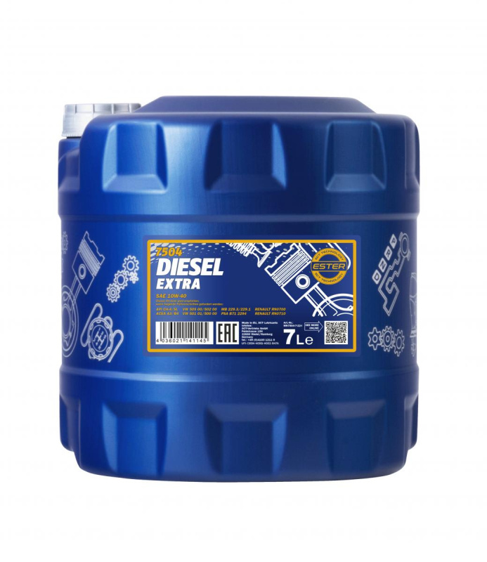 

Моторное масло полусинтетическое MANNOL DIESEL EXTRA 7504, 7 л.