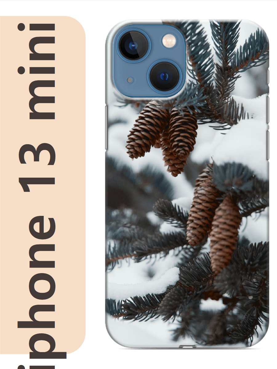 

Чехол на Apple Iphone 13 mini шишки 451, Прозрачный, Iphm13newy