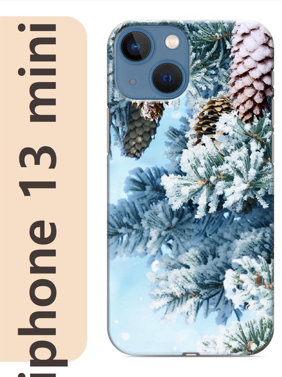 

Чехол на Apple Iphone 13 mini шишки 450, Прозрачный, Iphm13newy