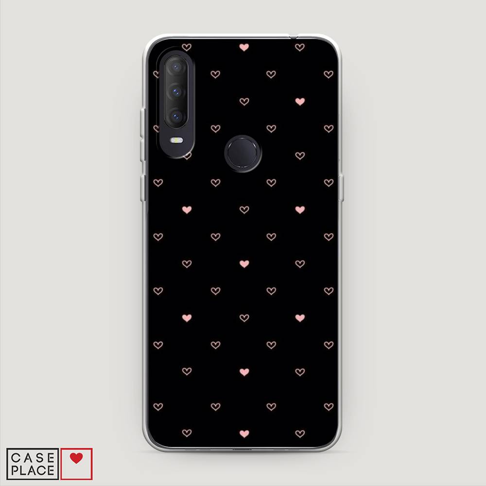 

Чехол Awog на Alcatel 1S (2020) / Алкатель 1S (2020) "Черный фон и сердечки", Разноцветный, 170850-3