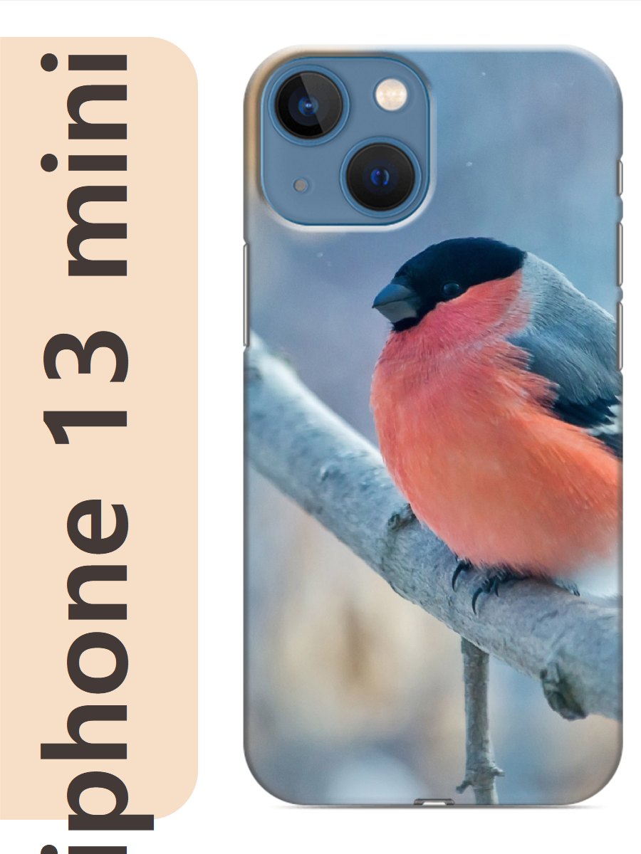 

Чехол на Apple Iphone 13 mini снегирь 449, Прозрачный, Iphm13newy