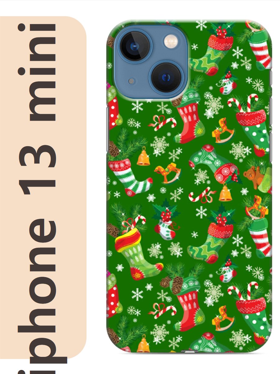 

Чехол на Apple Iphone 13 mini новогодний фон 448, Прозрачный, Iphm13newy