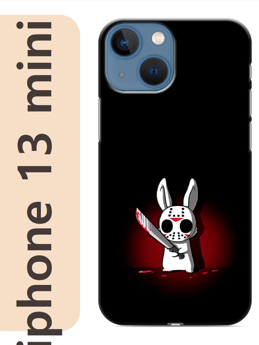 

Чехол на Apple Iphone 13 mini заяц маньяк 427, Прозрачный, Iphm13rzne