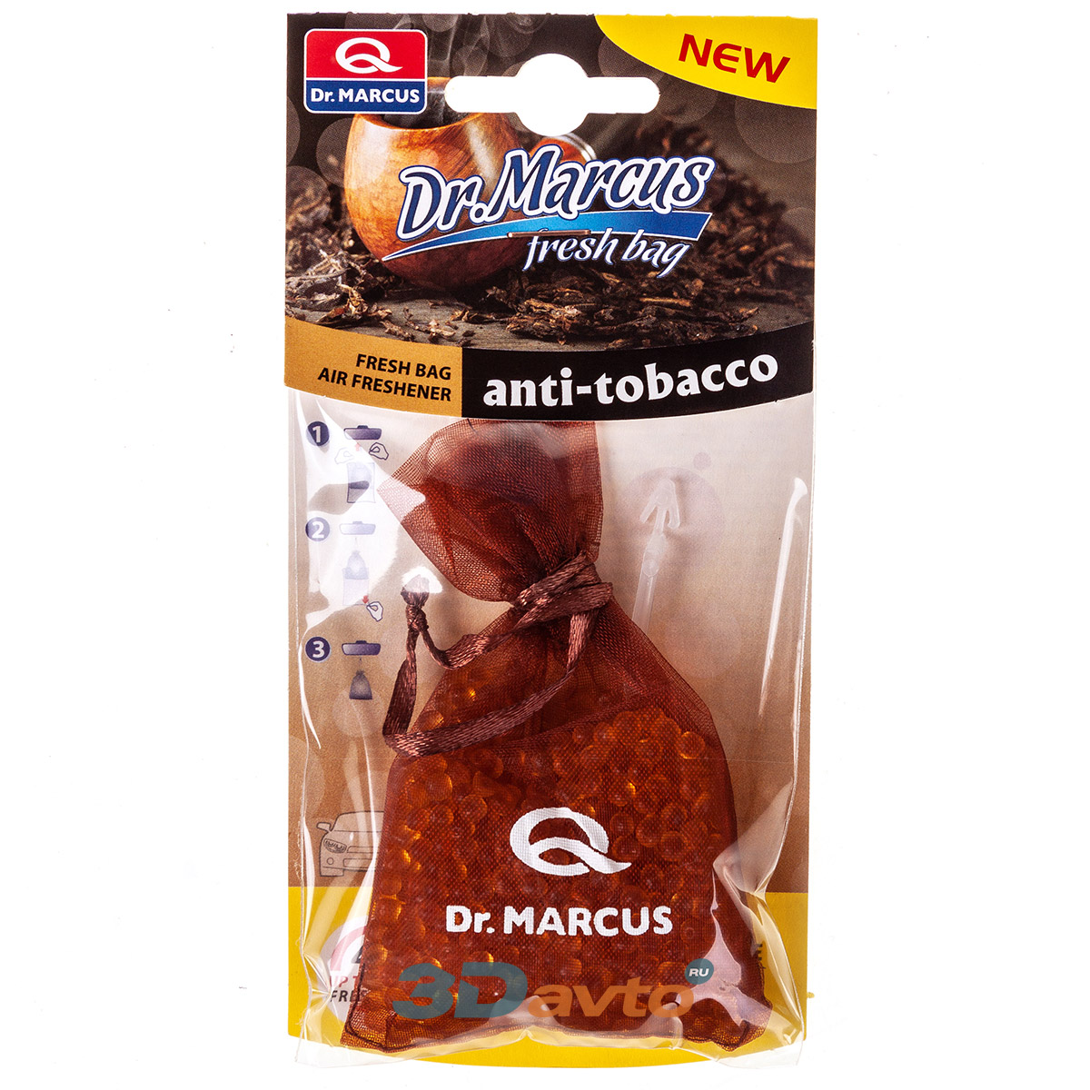 фото Ароматизатор подвесной dr.marcus fresh bag _anti-tobacco (антитабак) 22г dm646-10-1