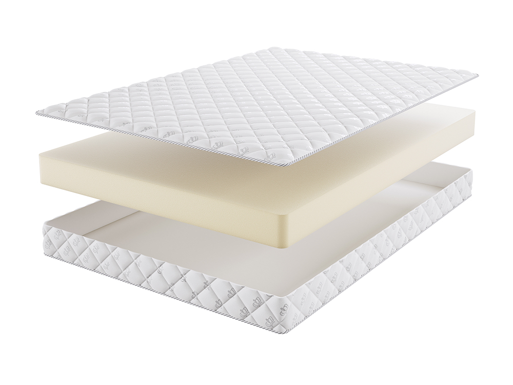 

Матрас Beautyson Roll Foam Hard 14 120х195, Бежевый;белый;серый;серебристый, Roll Foam Hard 14