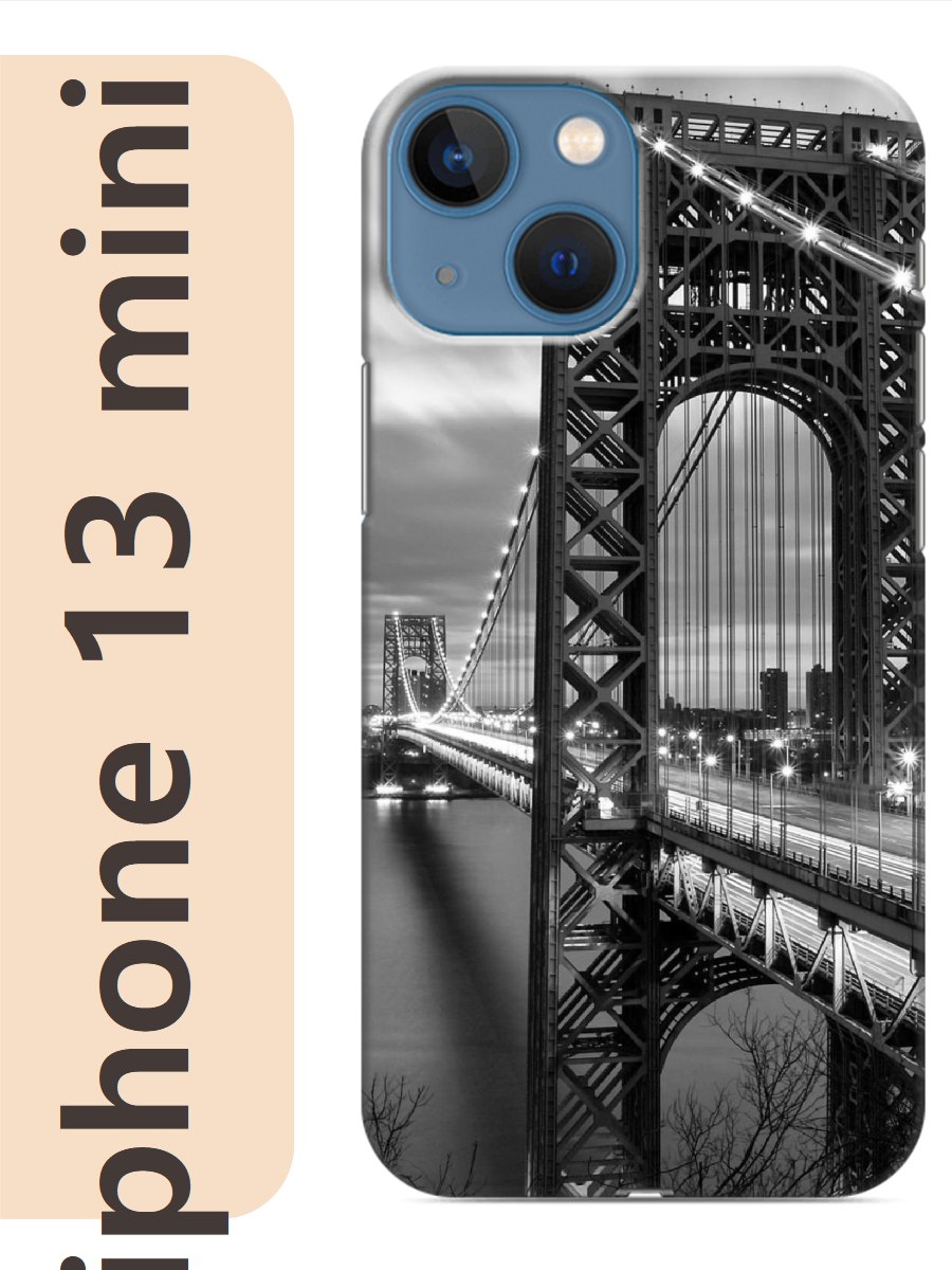 

Чехол на Apple Iphone 13 mini мост 379, Прозрачный, Iphm13rzne