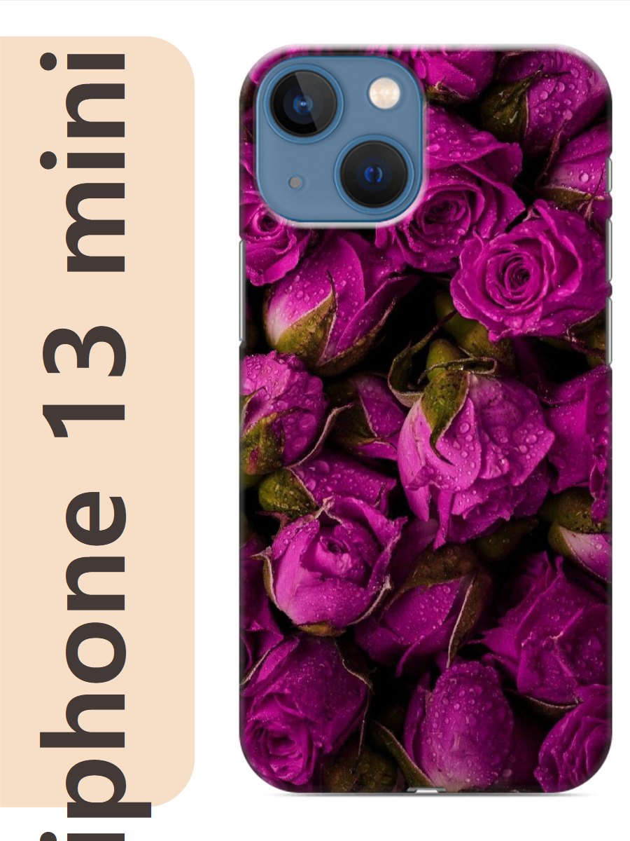 

Чехол на Apple Iphone 13 mini розы 373, Прозрачный, Iphm13flws