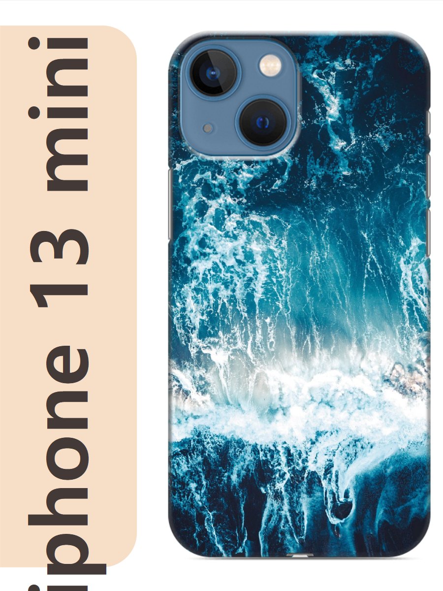 

Чехол на Apple Iphone 13 mini море волны 372, Прозрачный, Iphm13seas