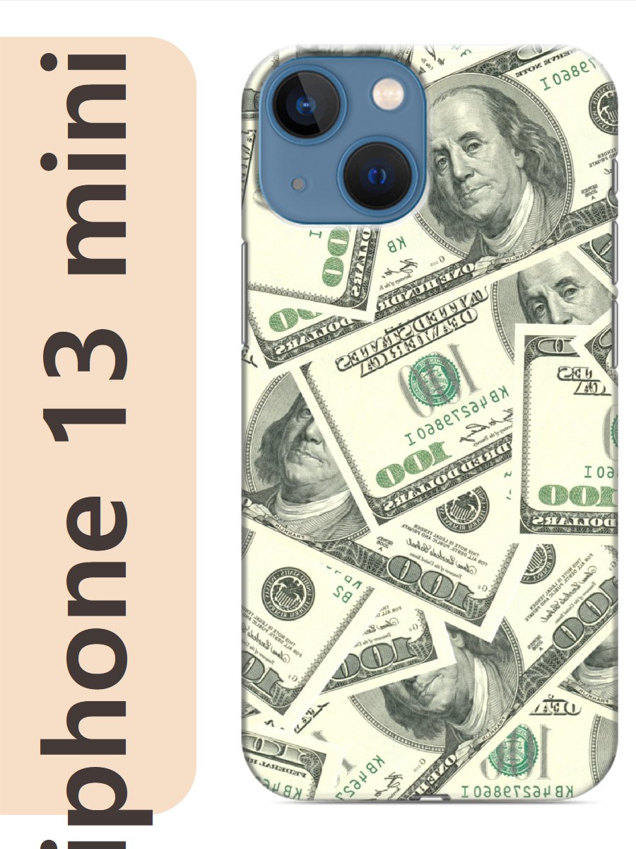

Чехол на Apple Iphone 13 mini деньги доллары 356, Прозрачный, Iphm13many