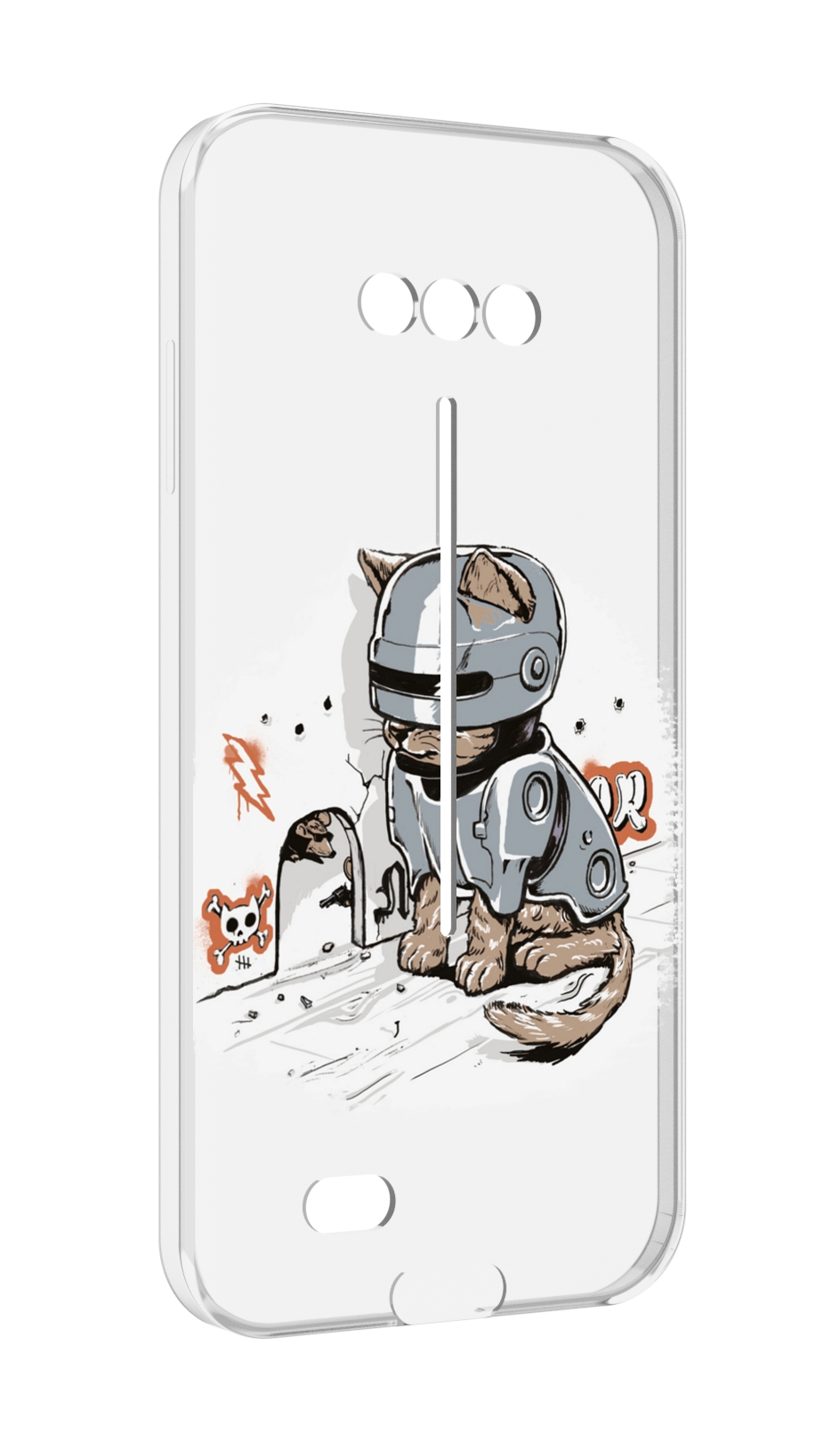 

Чехол MyPads Грозный кот для Doogee S41/S41 Pro противоударный, Tocco