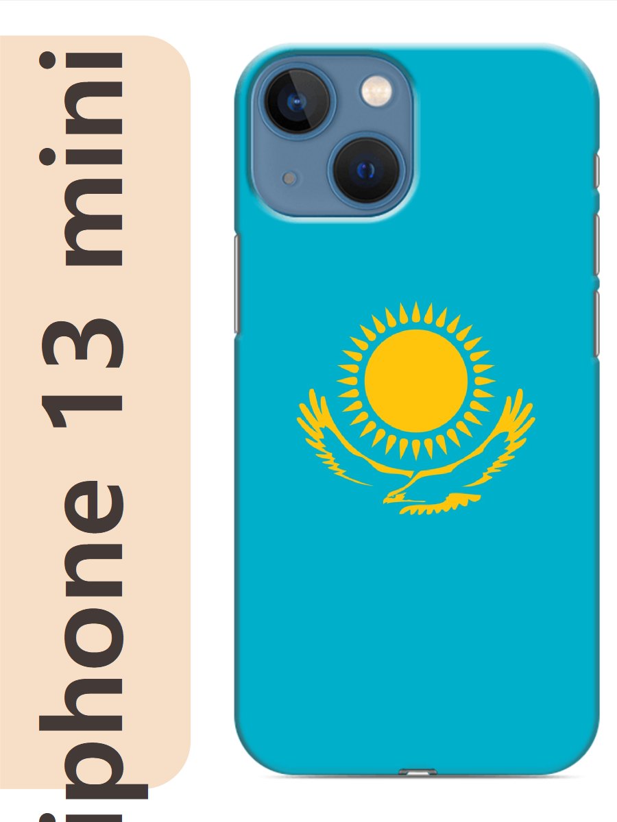 

Чехол на Apple Iphone 13 mini флаг Казахстана 324, Прозрачный, Iphm13rzne