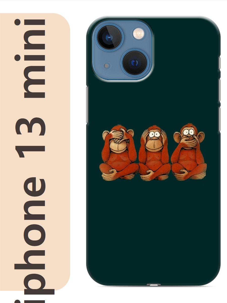 

Чехол на Apple Iphone 13 mini три обезьяны 309, Iphm13zhiv