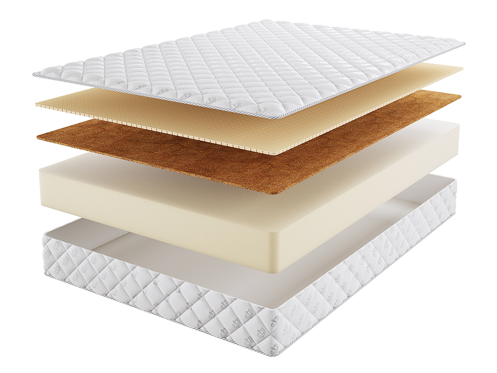 

Матрас Beautyson Roll Foam 21 Mix 200х195, Бежевый;белый;серый;серебристый, Roll Foam 21 Mix