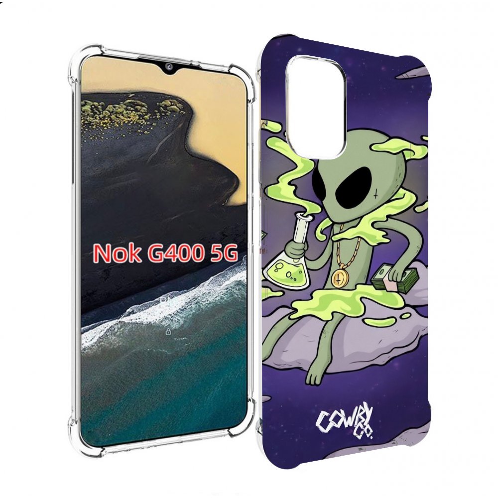 

Чехол MyPads токсичный инопланетянин для Nokia G400 5G, Прозрачный, Tocco