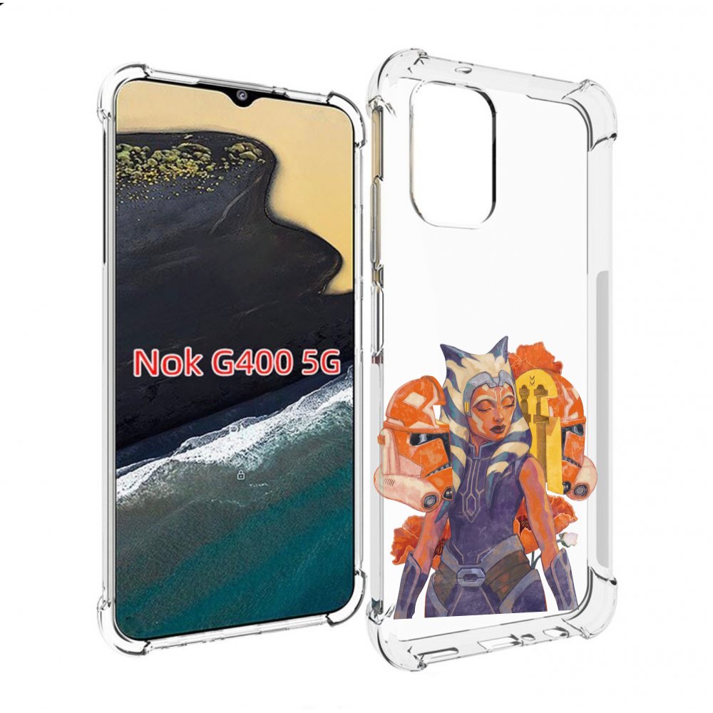 

Чехол MyPads тогрута-асока-тано для Nokia G400 5G, Прозрачный, Tocco