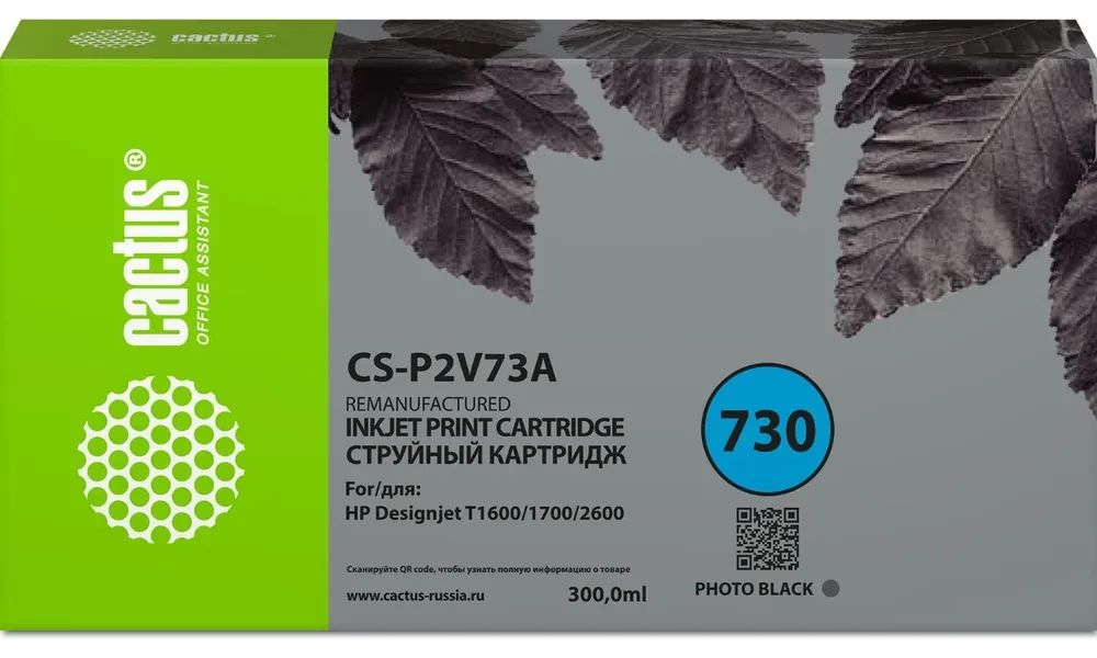 

Картридж для струйного принтера CACTUS (CS-P2V73A) черный, совместимый, LX-350