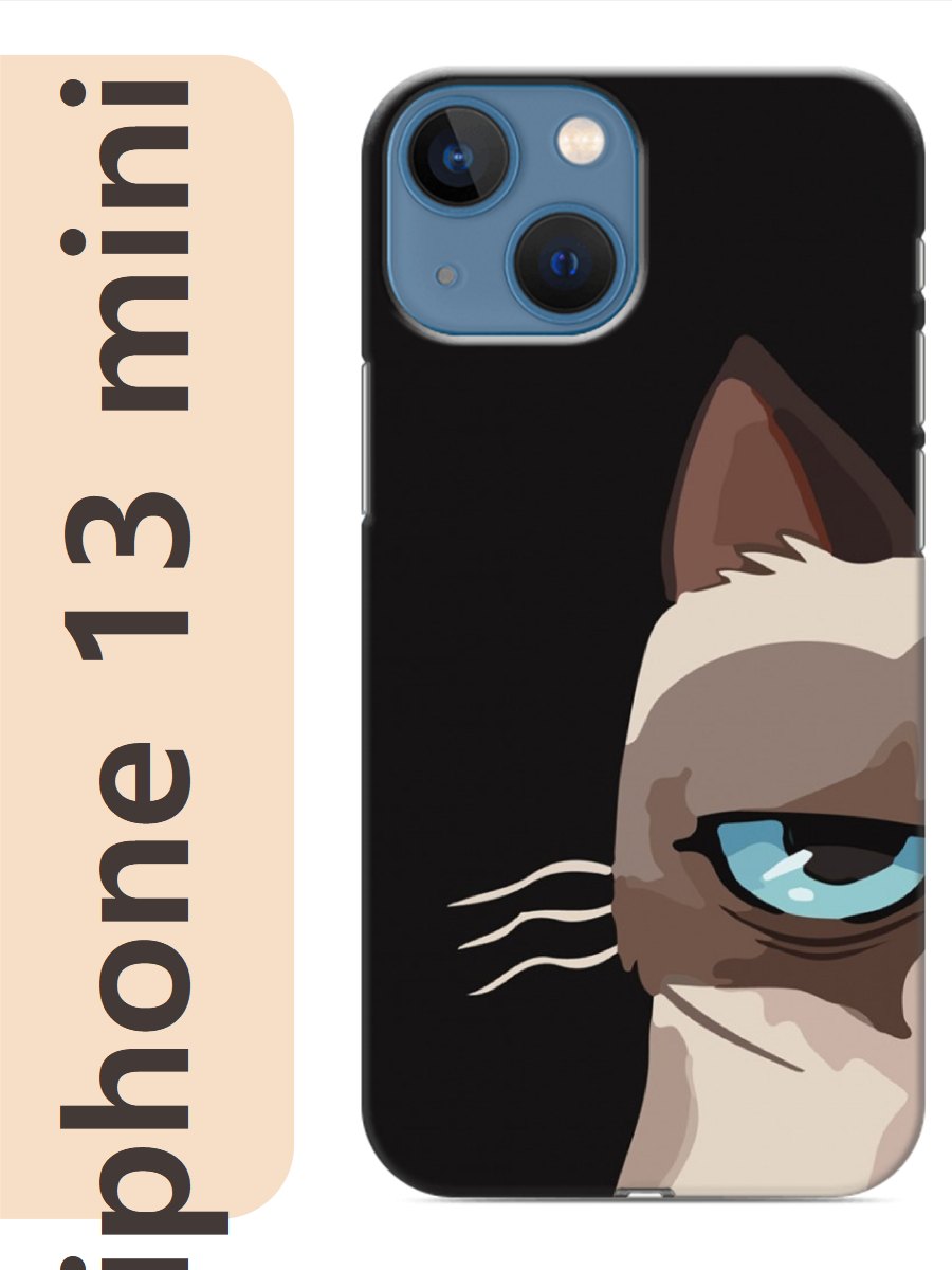 

Чехол на Apple Iphone 13 mini грумпи кэт 297, Прозрачный, Iphm13zhiv
