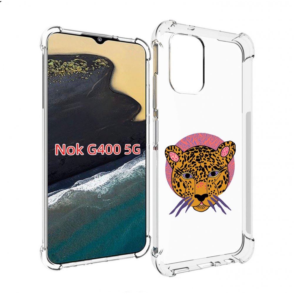 

Чехол MyPads тигр-в-кругу для Nokia G400 5G, Прозрачный, Tocco