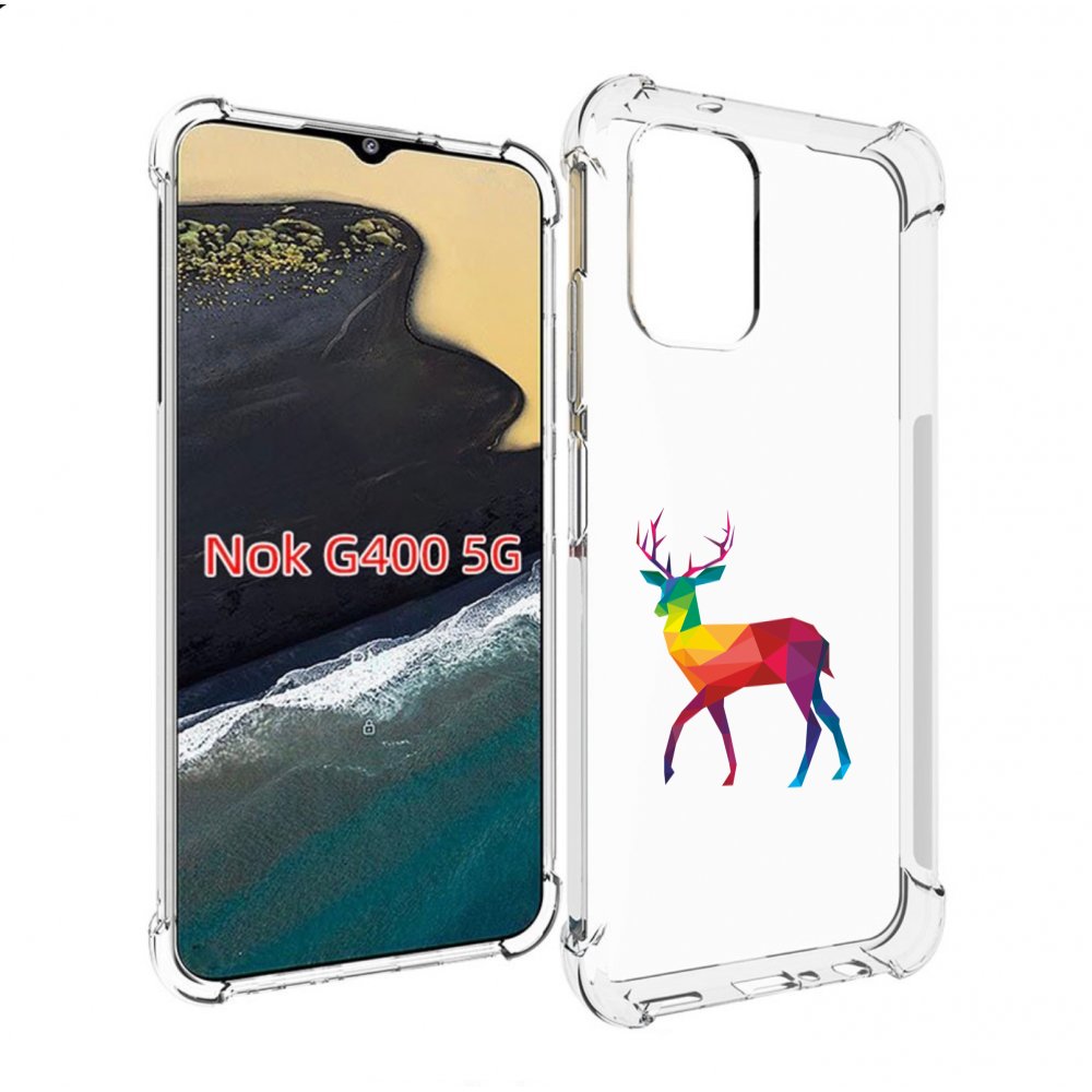 

Чехол MyPads геометрический олень для Nokia G400 5G, Прозрачный, Tocco