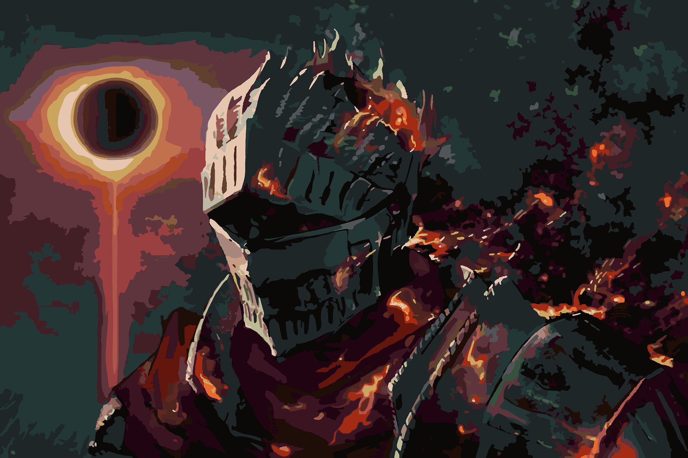 

Картина по номерам Красиво Красим Dark Souls, 70 х 90 см, Dark Souls