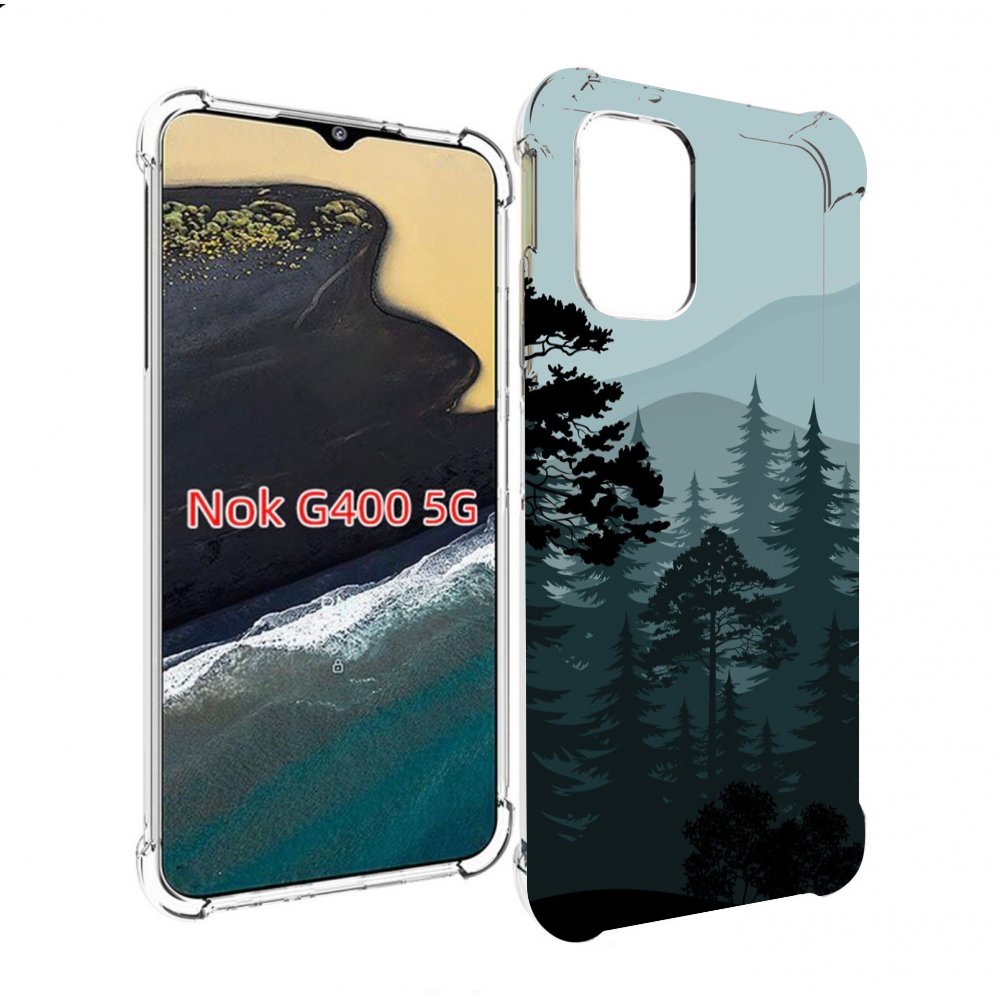 

Чехол MyPads темный лесочек для Nokia G400 5G, Прозрачный, Tocco