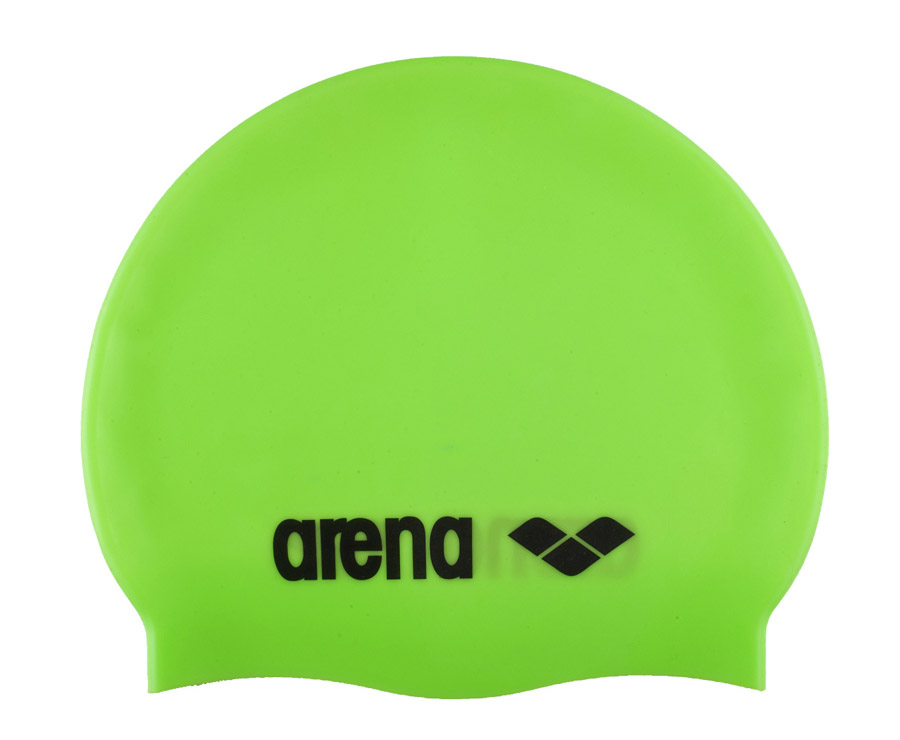 фото Шапочка для плавания arena classic silicone acid lime/black