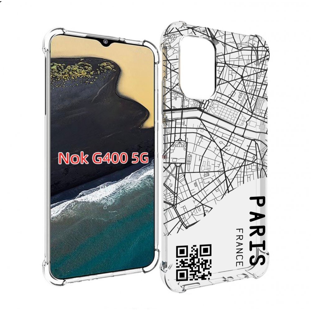 

Чехол MyPads схема-париж для Nokia G400 5G, Прозрачный, Tocco
