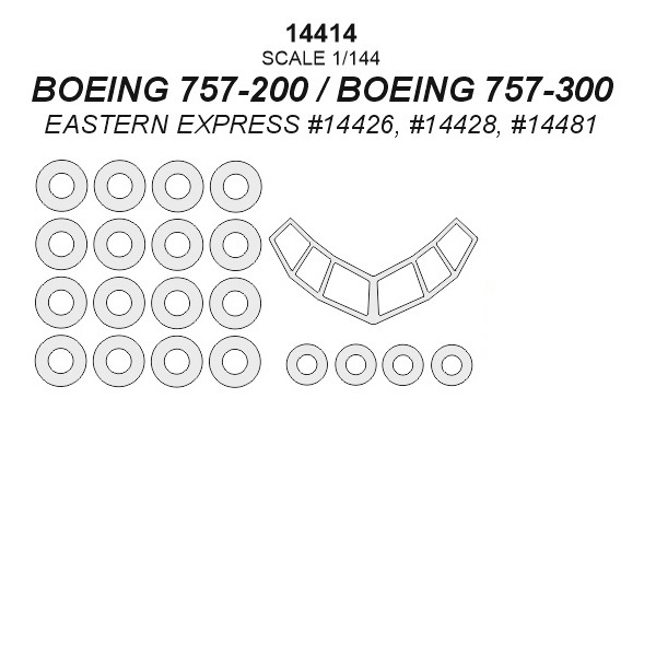 

14414KV Окрасочная маска Boeing 757 для моделей фирмы EASTERN EXPRESS