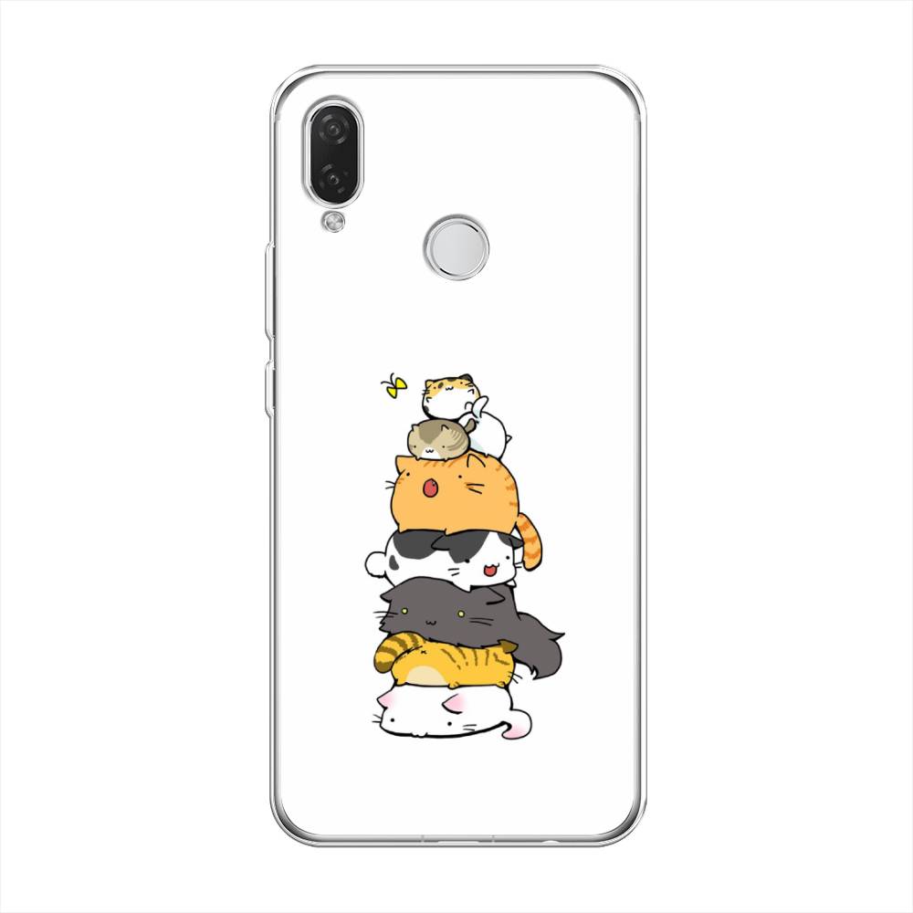 

Чехол Awog на Huawei Nova 3i "Бутерброд из котиков", Коричневый;белый;серый, 68350-10
