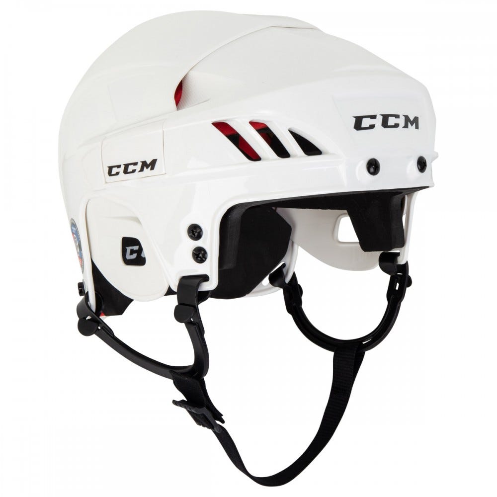 фото Хоккейный шлем ccm fitlite 50, white, m