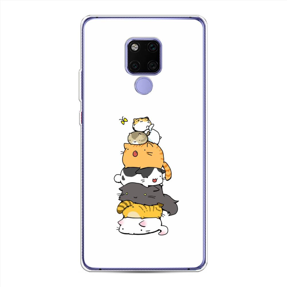 фото Чехол awog "бутерброд из котиков" для huawei mate 20x