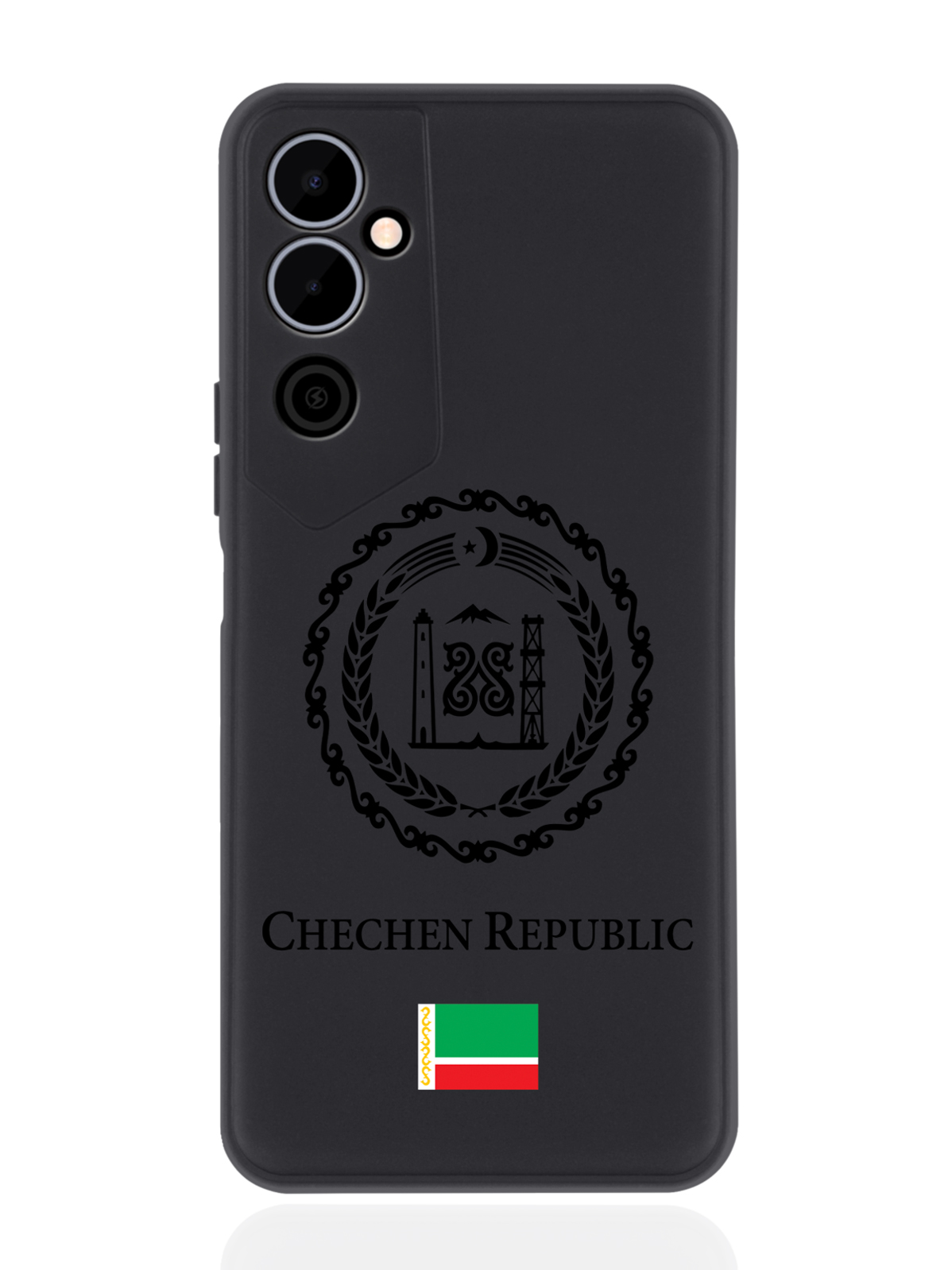

Чехол SignumCase для Tecno Pova Neo 2 Черный лаковый Герб Чечни черный