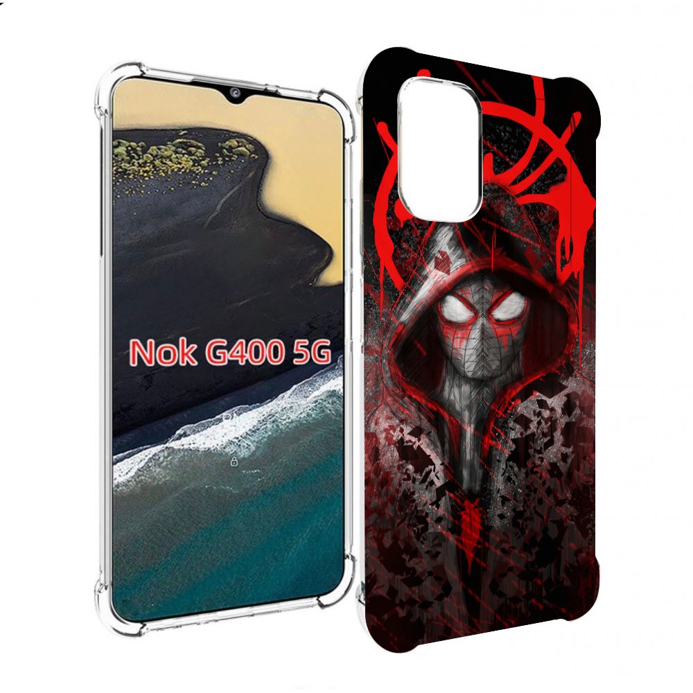 

Чехол MyPads страшный человек паук мужской для Nokia G400 5G, Прозрачный, Tocco