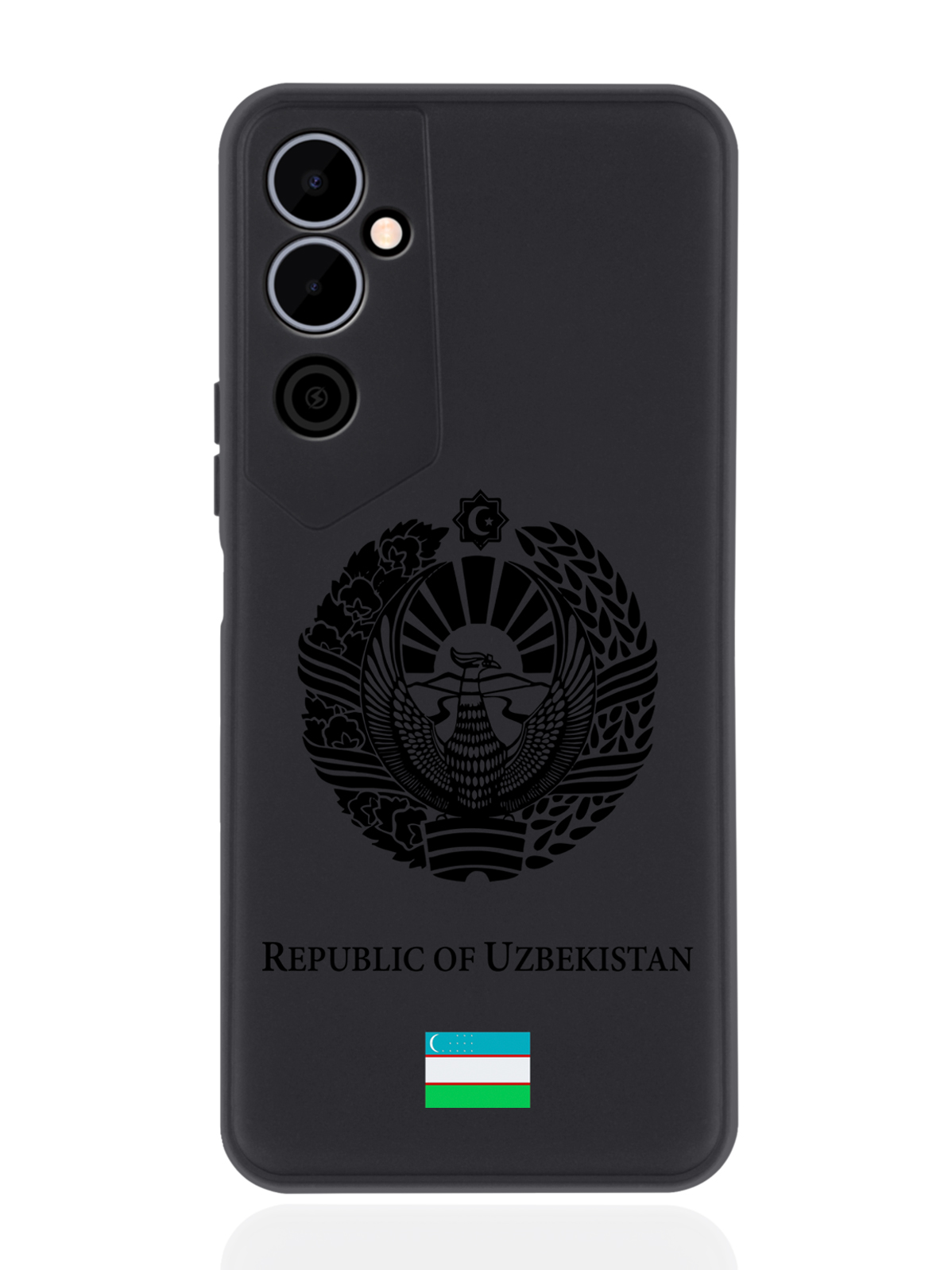 

Чехол SignumCase для Tecno Pova Neo 2 Черный лаковый Герб Узбекистана черный